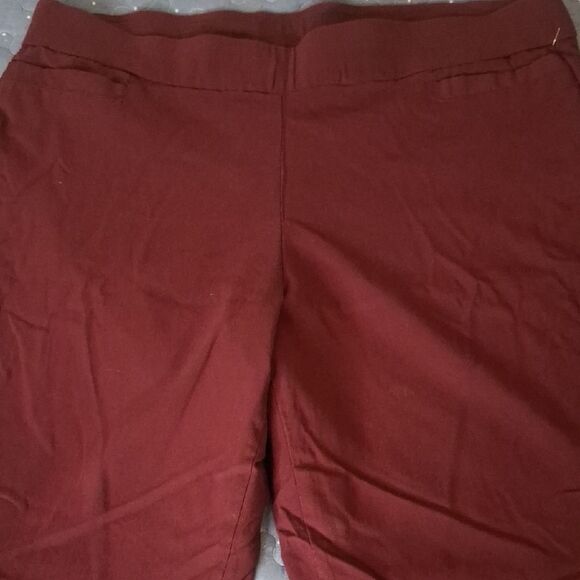 Kim Rogers Women's Burgundy Pants size 18W - Picture 2 of 6